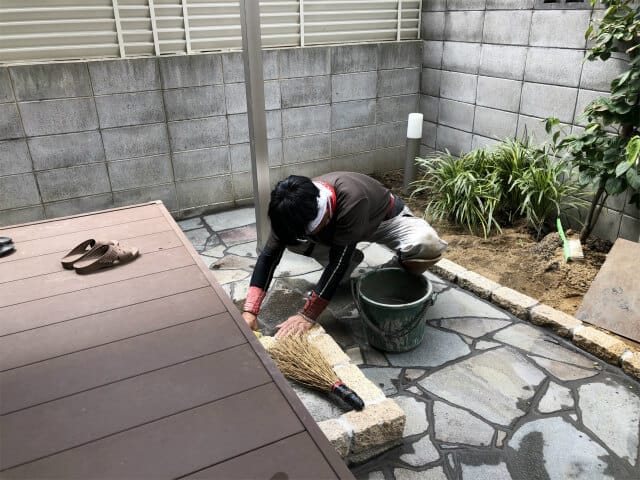 大阪市　都島区　庭工事　の画像